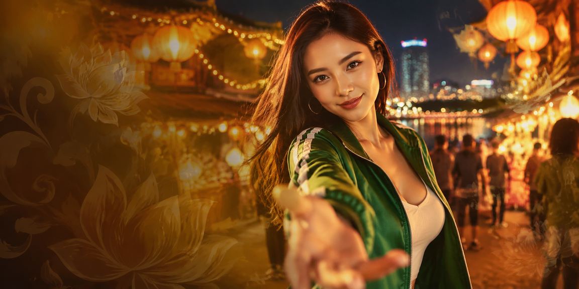 Chợ đêm Nha Trang với không khí giải trí trực tuyến hiện đại