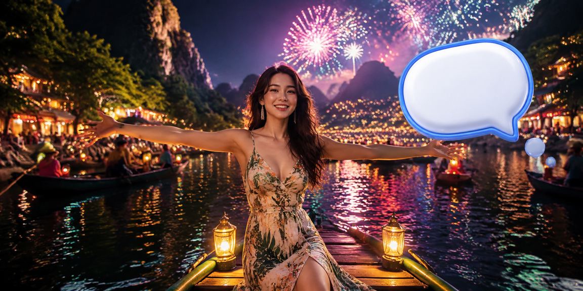 Không khí lễ hội Ninh Bình gợi bối cảnh điều khoản giải trí trực tuyến
